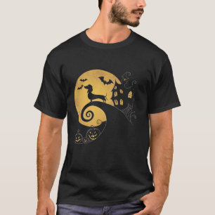 Halloween Dackel Würstchen Dackel Moonshine Sausag T-Shirt