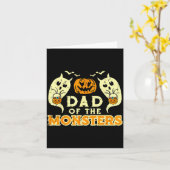 Halloween Dad Of Monsters Funny Family Costume Pap Karte (Gelbe Blume)