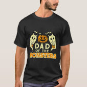 Halloween Dad Of Monsters Funny Family Costume Pap T-Shirt (Vorderseite)