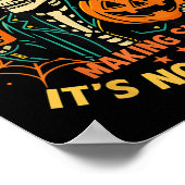 Halloween Dad Tax Making Sure Not Ison Skeleton Pa Poster (Ecke)