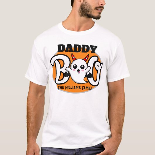Halloween Daddy Boo Devil Family Matching T-Shirt (Vorderseite)