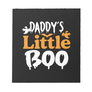 Halloween Daddy Little Boo Birthday Notizblock