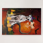 Halloween Dalmatiner Dog Puzzle (Horizontal)