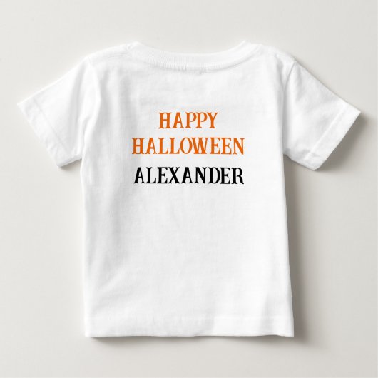 Halloween Dalmatiner Dog Trick oder Tree Baby T-shirt (Rückseite)