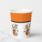 Halloween Dalmatiner Dog Trick oder Tree Pappbecher (Rechts)