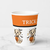 Halloween Dalmatiner Dog Trick oder Tree Pappbecher (Vorderseite)