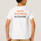 Halloween Dalmatiner Dog Trick oder Tree T-Shirt (Rückseite)