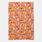 Halloween-Dalmatiner Geschirrtuch (Vertikal)