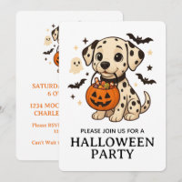 Halloween Dalmatiner Hundtrick oder Treat Party