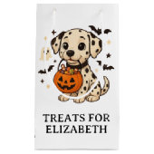 Halloween Dalmatiner Hundtrick oder Treat Party Kleine Geschenktüte (Vorderseite)