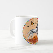 Halloween-Dalmatiner Kaffeetasse (Vorderseite Links)
