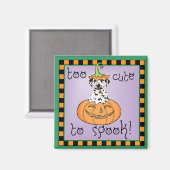 Halloween-Dalmatiner Magnet (Vorderseite/Rückseite)