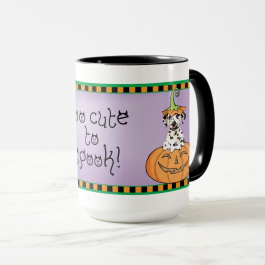 Halloween-Dalmatiner Tasse (VorderseiteRechts)
