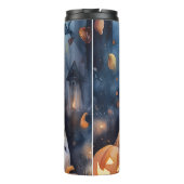 Halloween-Dalmatinie mit Pumpkins Beängstigend Thermosbecher (Rückseite)