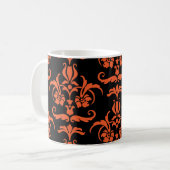 Halloween Damask 01 Tasse (Vorderseite Links)