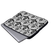 Halloween-Damast Laptopschutzhülle (Vorne Knopf)