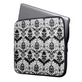 Halloween-Damast Laptopschutzhülle (Vorderseite Links)
