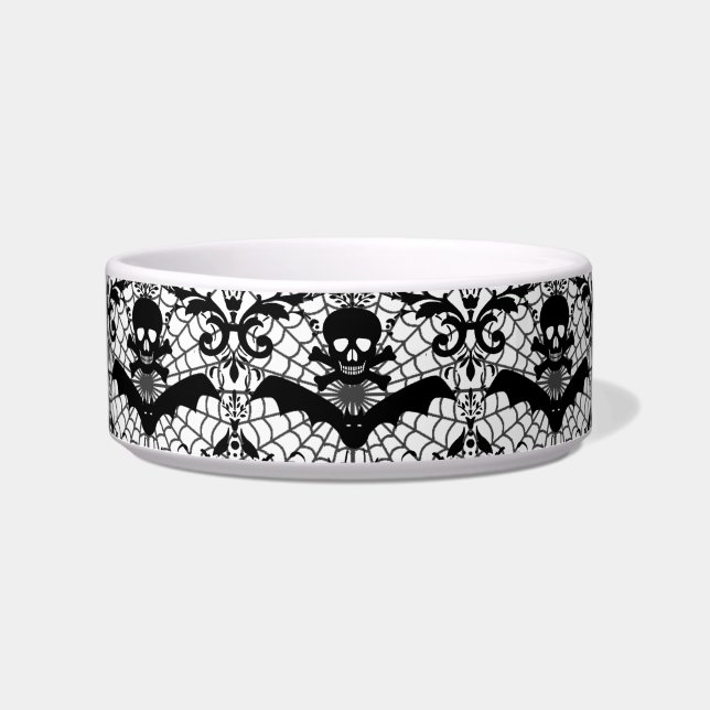 Halloween-Damast Napf (Vorderseite)