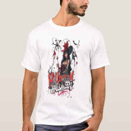 Halloween Damen Graffiti Kunst 3D Familie T-Shirt