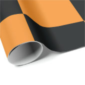 Halloween-Damier-Muster Geschenkpapier (Rolleneckpunkt)