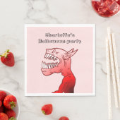 Halloween Dämon auf einem Papier Napkin Serviette (Beispiel)
