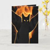 Halloween-Dämonenkarte Karte (Gelbe Blume)