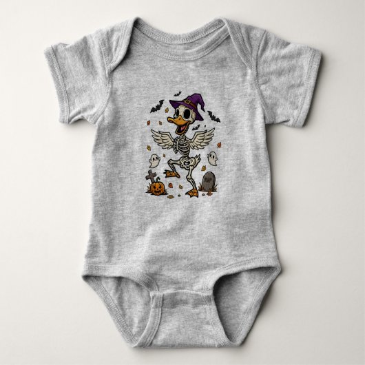 Halloween Dance Duck Baby Strampler (Vorderseite)