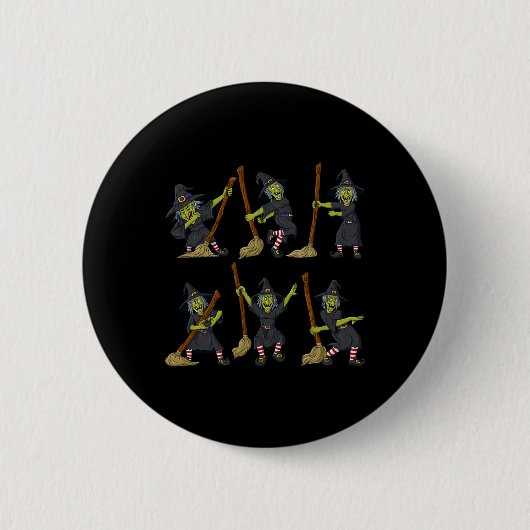 Halloween Dance Hexentanz Challenge Boys Girls Button (Vorderseite)
