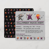 Halloween Dance Party Einladung (Vorne/Hinten)