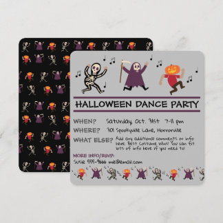 Halloween Dance Party Einladung