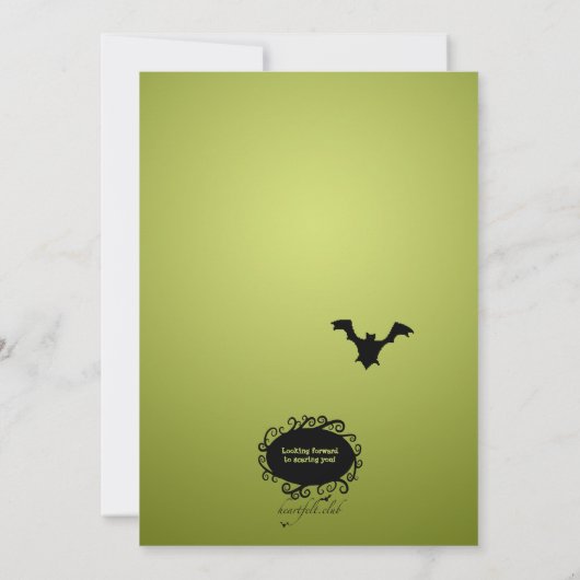 Halloween Dance Party Einladung (Rückseite)