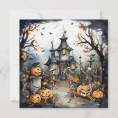 Halloween Dance Party Einladung (Vorderseite)