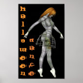 Halloween Dance Steampunk Rusty Goth Mannequin Poster (Vorne)