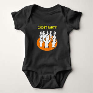 Halloween Dancing Ghost Party Baby Strampler