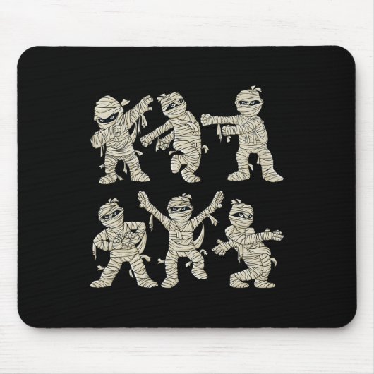 Halloween Dancing Mummy Dance Challenge Boys Girls Mousepad (Vorne)