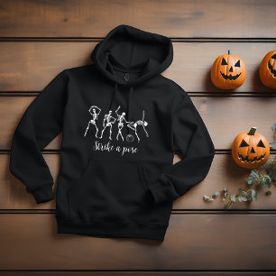 Halloween Dancing Skeleton Anpassen Funny Text Hoodie