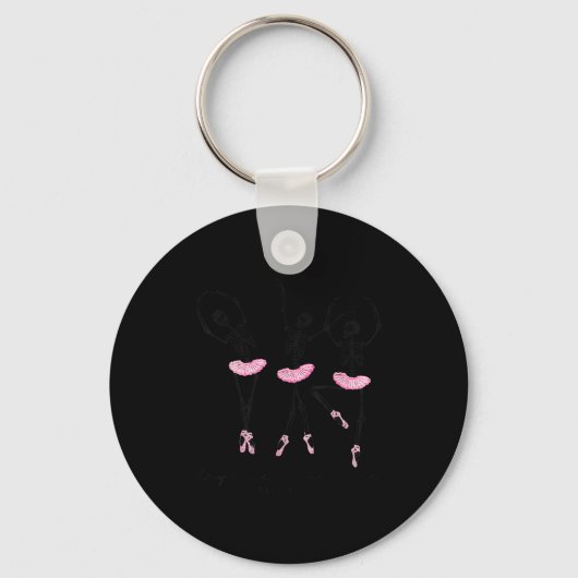 Halloween Dancing Skeleton Dry Bones Come Alive Ch Schlüsselanhänger (Vorderseite)