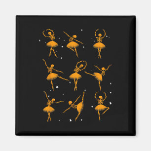 Halloween Dancing Skeleton Llerina Llet Women Girl Magnet