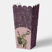 Halloween Dancing Skeleton Musiknoten Geschenkschachtel (Vorderseite)