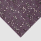 Halloween Dancing Skeleton Musiknoten Seidenpapier (Ausschnitt)