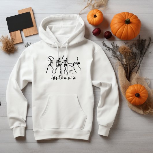 Halloween Dancing Skeleton Pose Funny Hoodie
