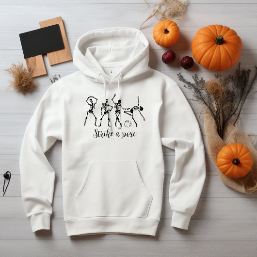 Halloween Dancing Skeleton Pose Funny Hoodie