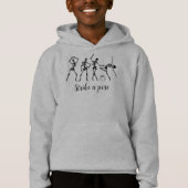 Halloween Dancing Skeleton Pose Funny Hoodie (Vorderseite)