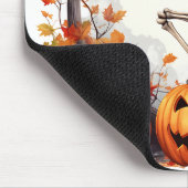 Halloween Dancing Skeleton Pumpkins Graphic Mousepad (Ecke)