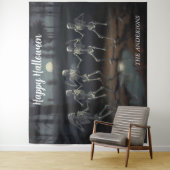 Halloween Dancing Skeletons Hintergrund Wandteppich (Beispiel)