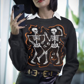 Halloween Dancing Skeletts Party Sweatshirt