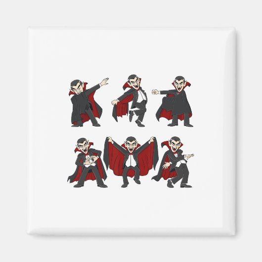 Halloween Dancing Vampire Dance Challenge Boys Gir Magnet (Vorne)