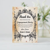 Halloween Danke für die Hochzeitgotik der Bilderra Einladung (Stehend Vorderseite)