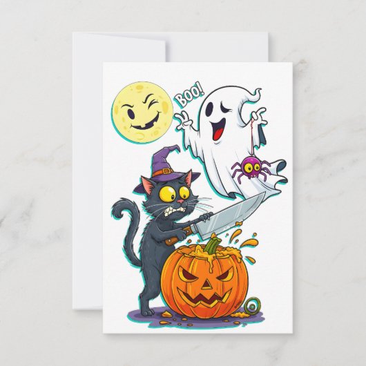 Halloween dankeskarte (Vorderseite)