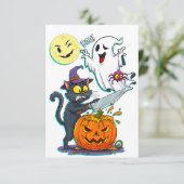 Halloween dankeskarte (Stehend Vorderseite)